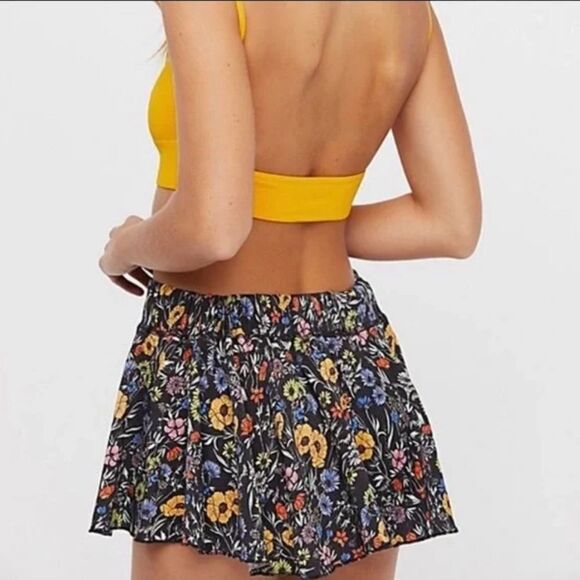 Intimately Free People A Go Go Floral Cotton Shorts - Picture 2 of 7